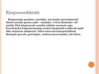 Pärilikud haigused #5