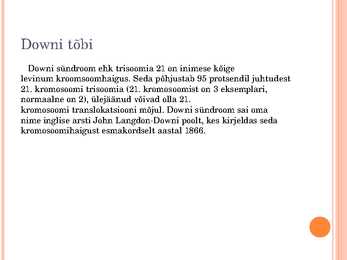 Pärilikud haigused #7