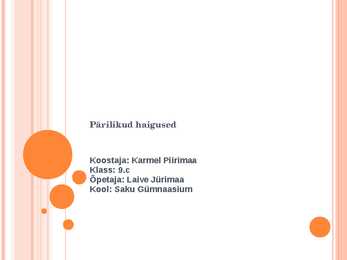 Pärilikud haigused
