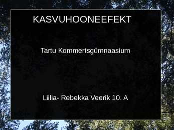 KASVUHOONEEFEKT