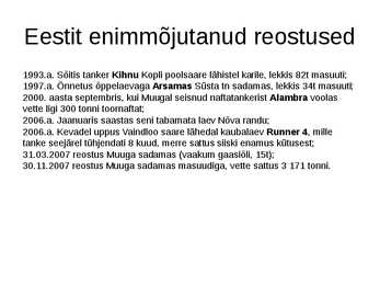 Naftareostused Läänemeres #19