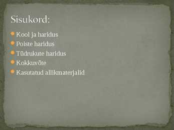 ATEENA KASVATUS JA KOOLISÜSTEEM #2