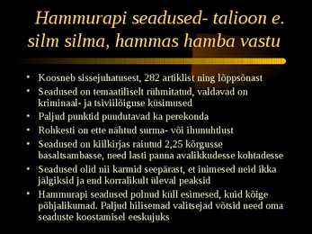 Mesopotaamia kokkuvõttev esitlus #8