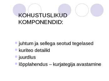 KRIMINAALJUTUD #3