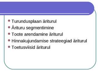 Äriturundus #15