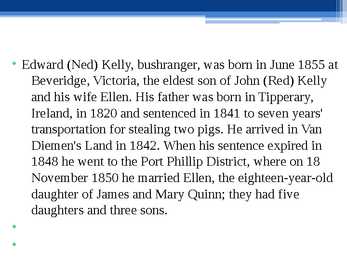 Ned Kelly - the bushranger #2