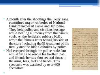 Ned Kelly - the bushranger #5