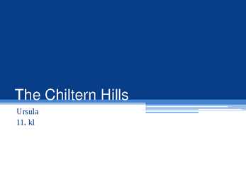 The Chiltern Hills