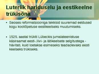KESKAEG - haridus ja kultuur tol ajal #5