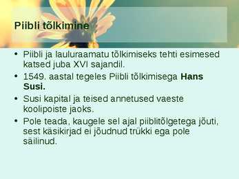 KESKAEG - haridus ja kultuur tol ajal #8