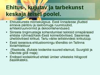KESKAEG - haridus ja kultuur tol ajal #10