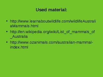 Mammals of Australia #8