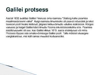 Galileo Galilei elulugu #13