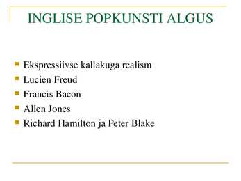 INGLISE KUNST #3