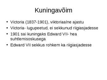 Inglismaa ülevaatlik esitlus #2