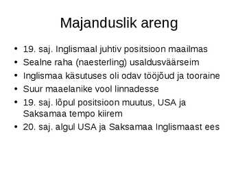 Inglismaa ülevaatlik esitlus #5