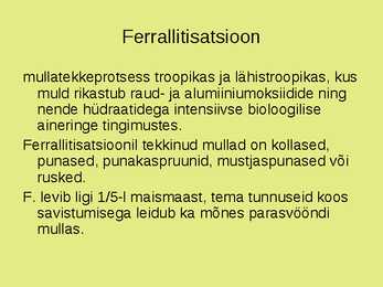 Maailma muldade põhjalik ülevaade #36