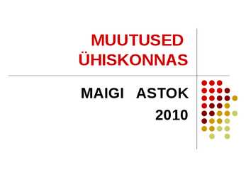 Muutused ühiskonnas