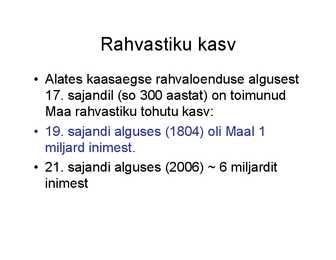 Rahvastik-tööjõud ja tarbijad #12