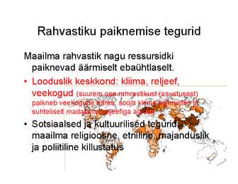 Rahvastik-tööjõud ja tarbijad #14