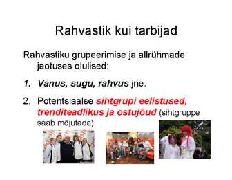 Rahvastik-tööjõud ja tarbijad #4