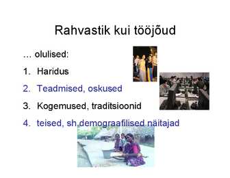 Rahvastik-tööjõud ja tarbijad #5