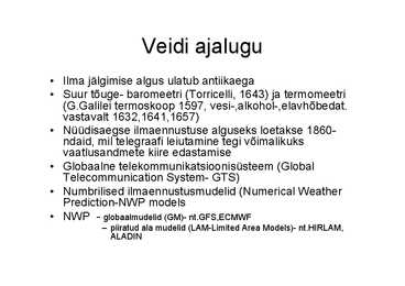 Tuulest ja ilmaennustamisest #2