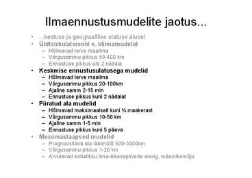 Tuulest ja ilmaennustamisest #25