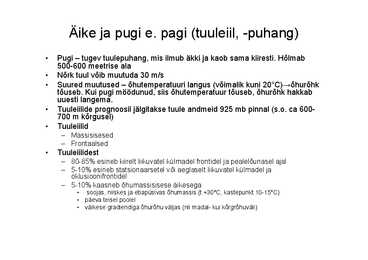Tuulest ja ilmaennustamisest #59