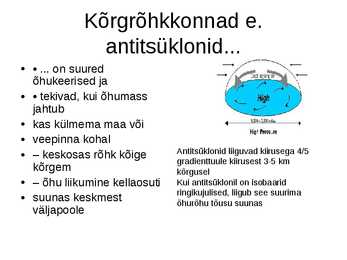 Tuuled-frondid ja rõhualad #5