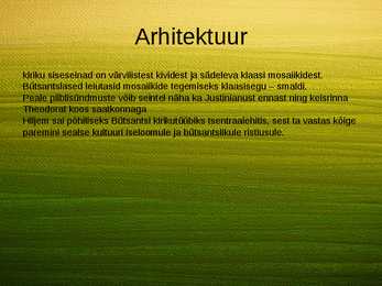 Bütsantsi arhitektuur #4