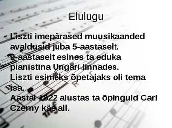 Ferenc Liszti elulugu #5