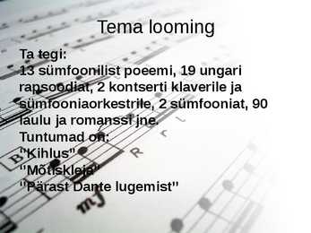 Ferenc Liszti elulugu #9
