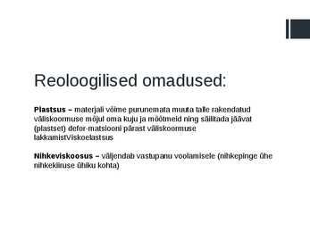 Enamlevinud termoplastsete polümeeride reoloogiliste omaduste võrdlus #8