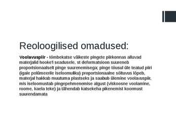 Enamlevinud termoplastsete polümeeride reoloogiliste omaduste võrdlus #9