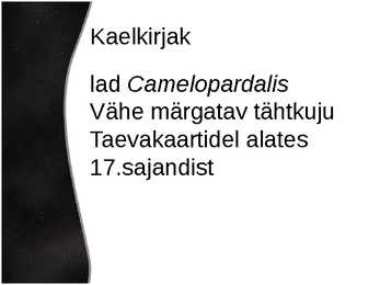 Taevas-tähtkujud-nende kirjeldus ja vaadeldavus #16