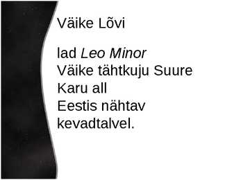 Taevas-tähtkujud-nende kirjeldus ja vaadeldavus #38