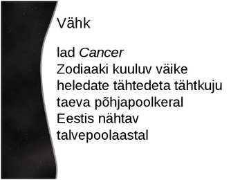 Taevas-tähtkujud-nende kirjeldus ja vaadeldavus #99