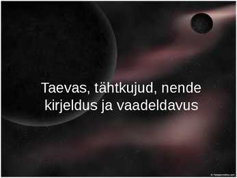 Taevas-tähtkujud-nende kirjeldus ja vaadeldavus