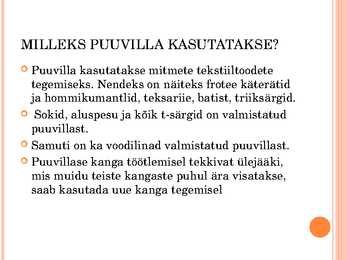 Puuvill #8