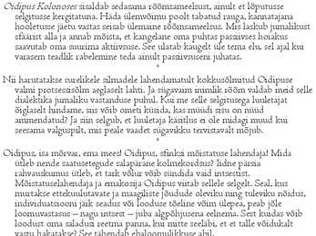 Kuningas Oidipuse konspekt #13
