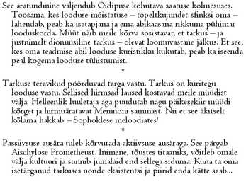 Kuningas Oidipuse konspekt #14