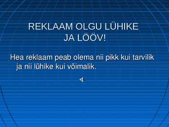 Reklaampsühholoogia kuldreeglid #11