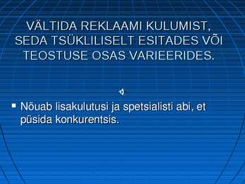 Reklaampsühholoogia kuldreeglid #15