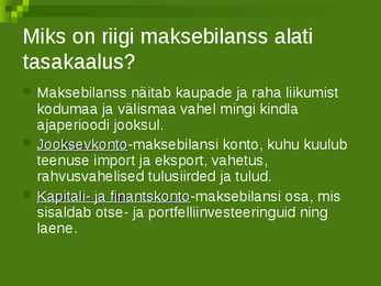 Rahvusvaheline majandus ja rahandus #11