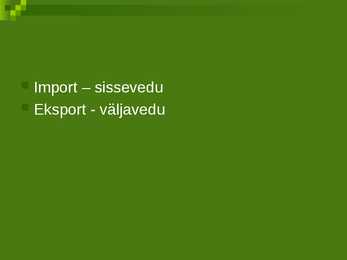 Rahvusvaheline majandus ja rahandus #3