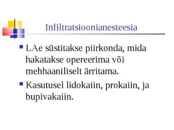 Lokaalanesteetikumid #22