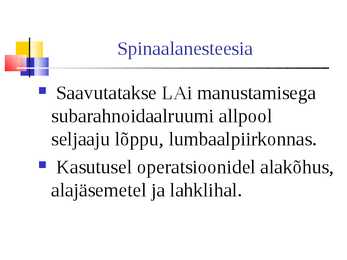Lokaalanesteetikumid #27