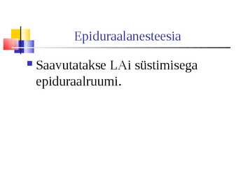 Lokaalanesteetikumid #28