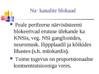 Lokaalanesteetikumid #32